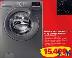 HOOVER H3W 2102DRRE/1-17 10 KG ÇAMAŞIR MAKİNESİ